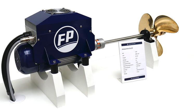 Highly efficient 5kW shaft drive and ePanda Series 8.0 launched to UK recreational boating market at The South Coast and Green Tech Show