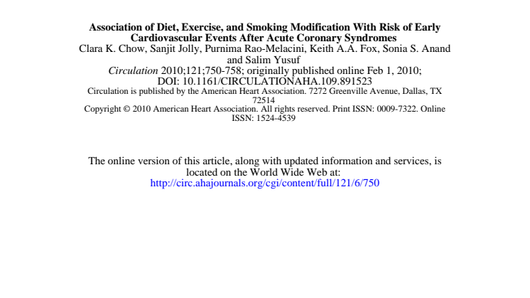 Studie om bl a växtsteroler: Journal of the American Heart Association 