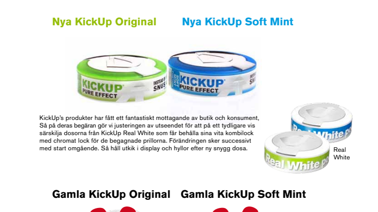 KickUp får ny design!