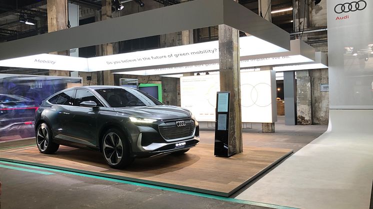 Audi Q4 Sportback e-tron på GREENTECH FESTIVAL (2020)