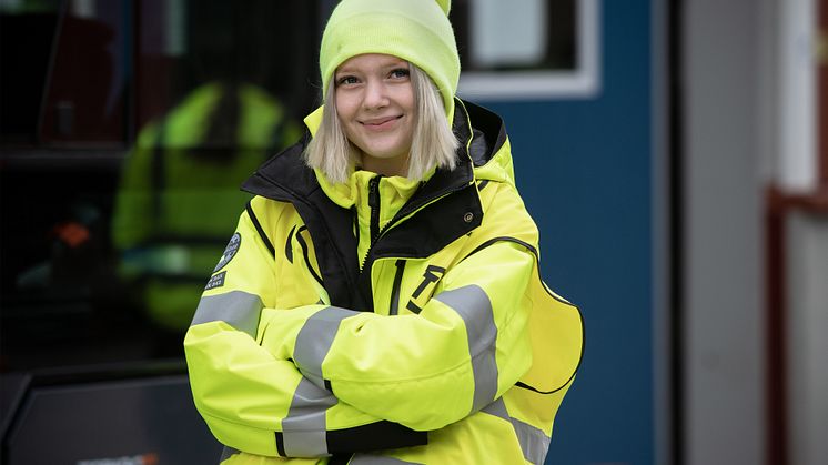 Andelen tjejer på transportutbildningen fortsätter att öka. Foto: Mikael Enbom