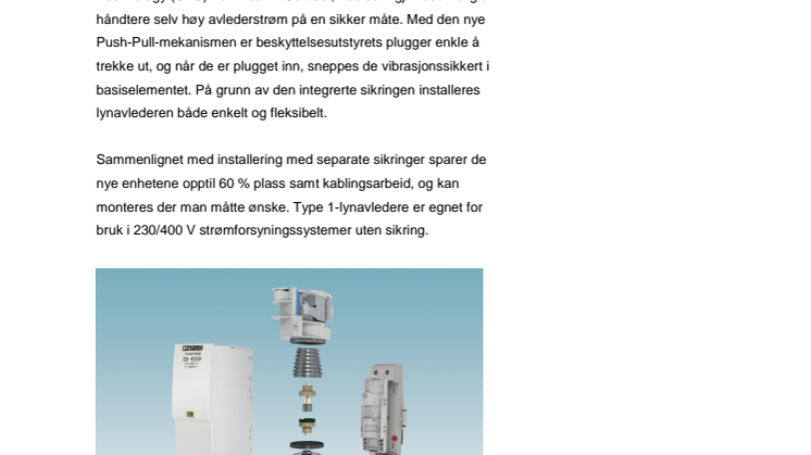 Pluggbar lynavleder med sikring
