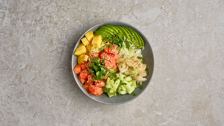 Poke bowl med laks fra Hawaii3