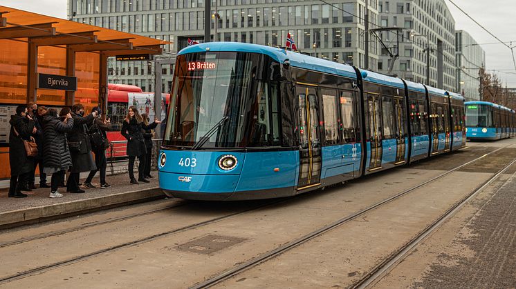 Lansering av nye trikker i januar 2022_Foto Sporveien
