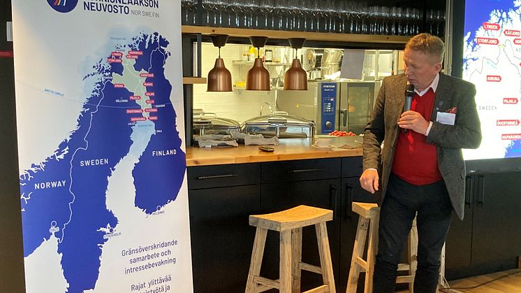 Eero Ylitalo, Gränsregionalt forum i Kilpisjärvi 2022.