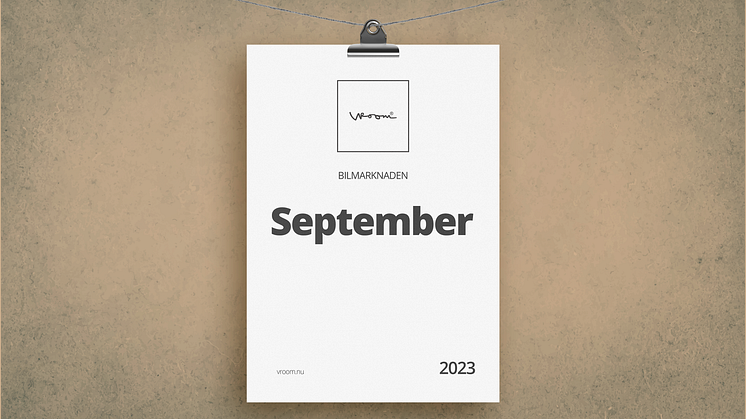 Bilmarknaden september 2023
