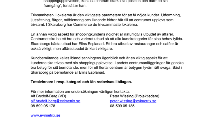 Vad tycker shoppingkunderna i Skaraborg län