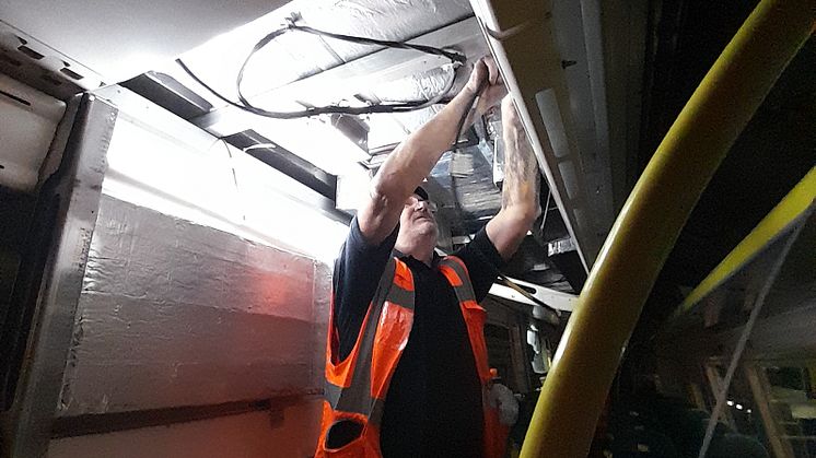 Electrostar Upgrade - wiring in the automatic passenger counting system