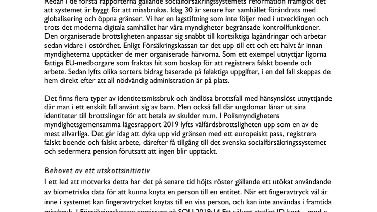 Så vill Sverigedemokraterna stoppa bidragsfusk