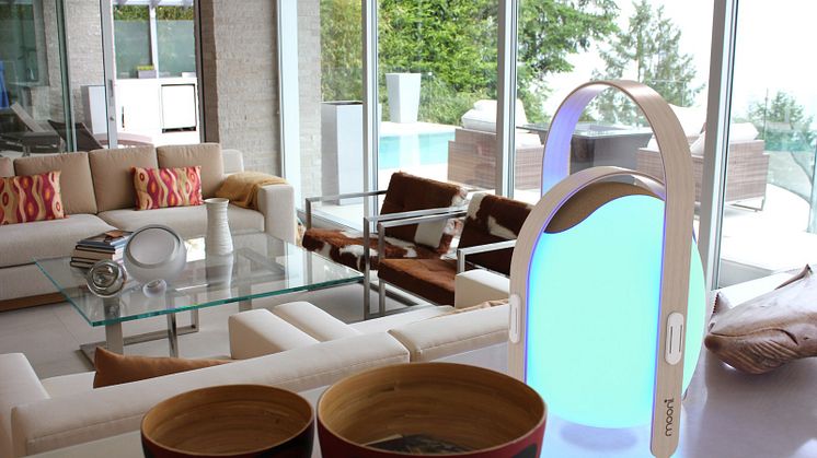 Trådlös högtalare och lampa, large - miljö