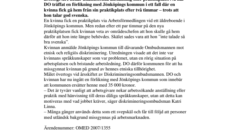 "Dålig svenska" svepskäl som drabbar utlandsfödda