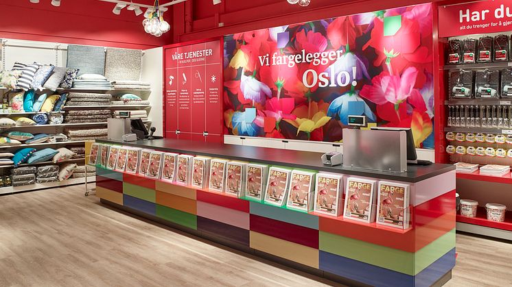 Norges største fargehandel lanserer nytt butikkonsept og åpnet ny butikk i Oslo!