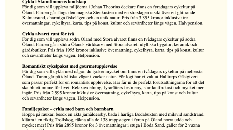 Byt en grå vardag mot en grön cykelsemester!