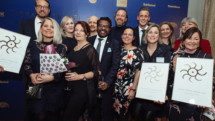 Vinnarna på Grand Travel Award 2020