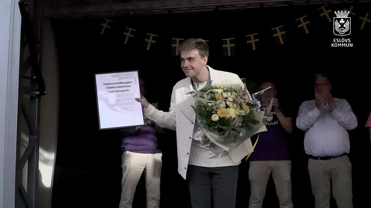 Eslöv hyllar sin OS-hjälte!
