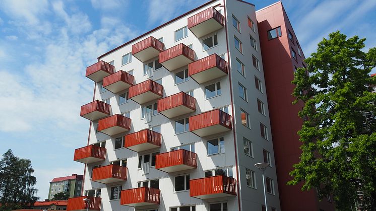 Nu är det första huset på Adventsvägen i Kortedala inflyttningsklart.
