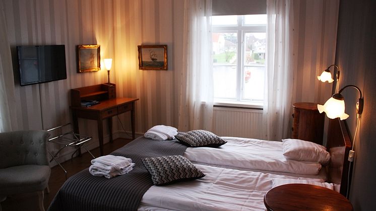 Hotellrum på Åhus Gästgivaregård 
