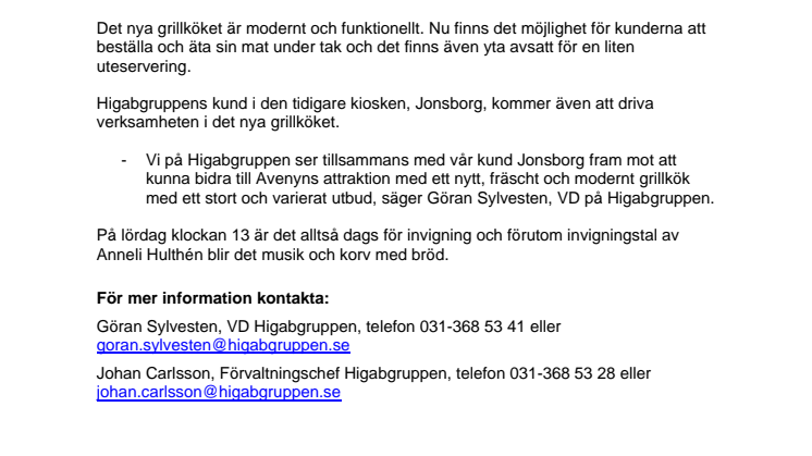 Invigning på Avenyn