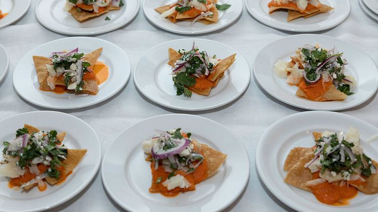 Chilaquiles med klippfisk