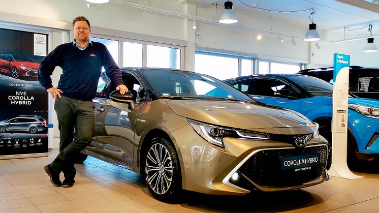 Mange velger hybrid: Regionleder Hans-Marius Sletteng fra Nordvik er fornøyd med etterspørselen. 