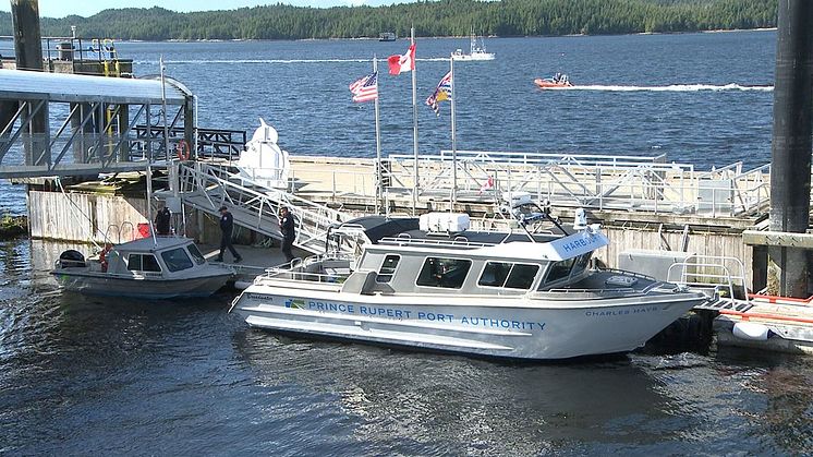 Port Prince Rupert's patrol vessel, Charles Hays, which is fitted with a full complement of FLIR thermal and Raymarine navigation technologies