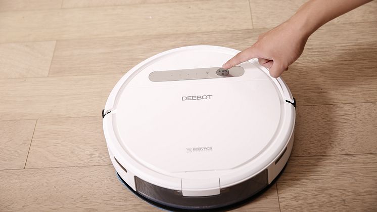 Ecovacs robotstøvsuger - betjening med et enkelt klik