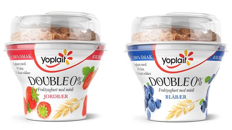 Yoplait Double 0 % med müsli