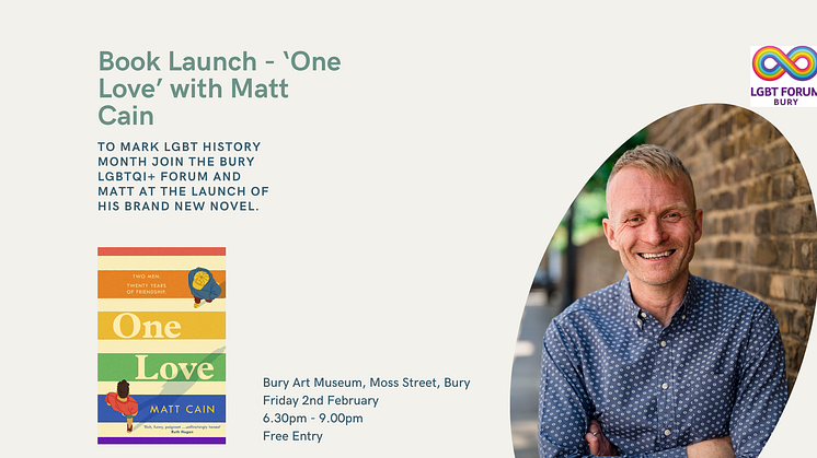Bury author Matt Cain will be launching his new book at the Art Museum