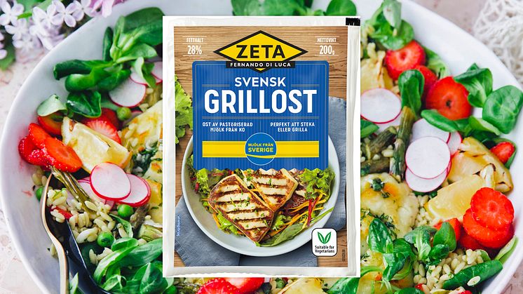 Zeta har lanserat en grill- och stekost tillverkad på svensk mjölk, och som ursprungsmärks med Mjölk från Sverige.