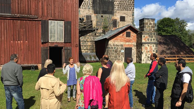Förra årets mottagare av Årets industriminne "Långbans gruv- och kulturby” fick priset för sitt nyskapande sätt att använda en industriell kulturmiljö i projektet Från flyktingmottagande till samhällsdeltagande. Foto: Värmlands museum