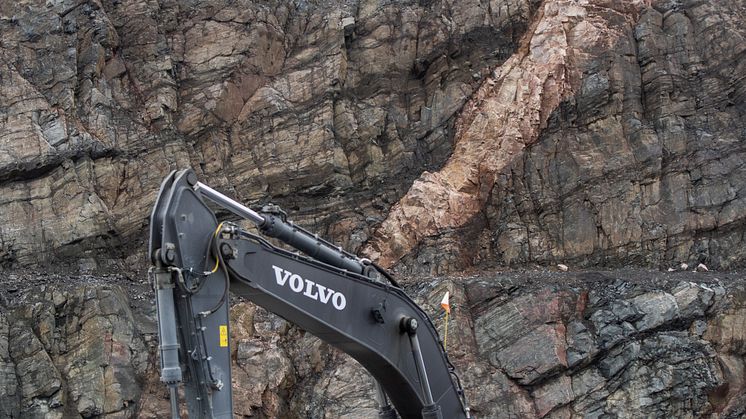 Volvo EC950F grävmaskin hos Rutqvists Schakt