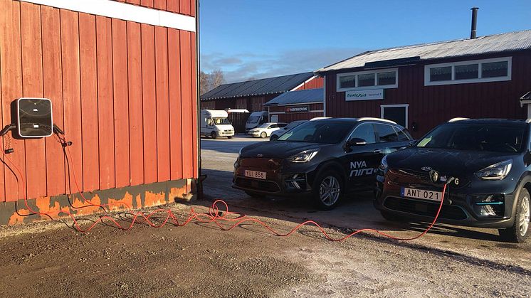 DEFA laddar KIA Niro EV på Trosta Park