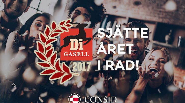 Consid utsett till Gasellföretag – för sjätte året i rad!
