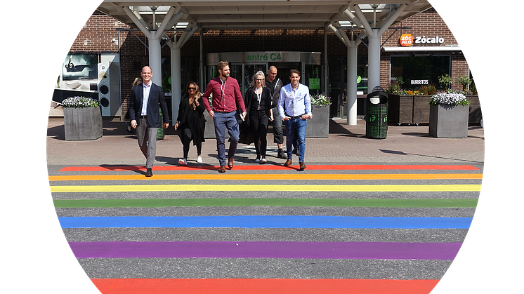 Centrumledningen på Frölunda Torg #movewithpride