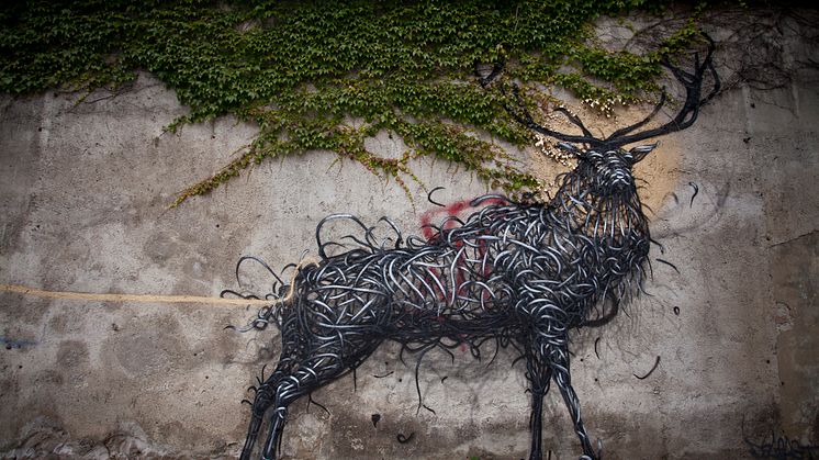 The metallic, monochromatic work of DALeast will decorate No Limit Borås