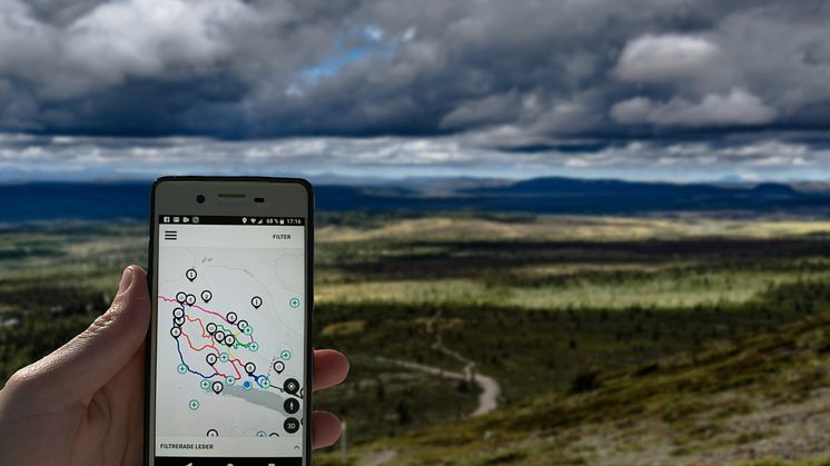 Appen "Lofsdalen" med sommarled i bakgrunden