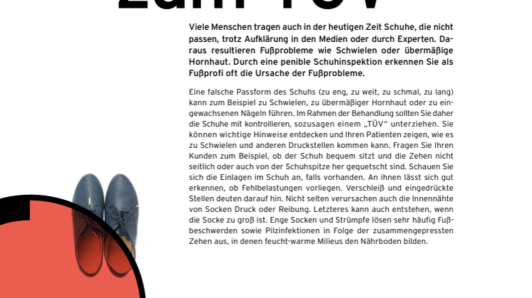 Schuhe zum Tüv! Warum die Schuh-Inspektion wichtig ist