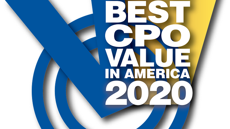 2020 Vincentric Best CPO Value in America award graphic