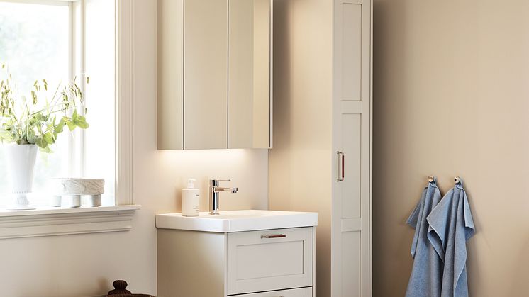 Vedum Badrum - Mezzo Frame 630 Edit linnebeige