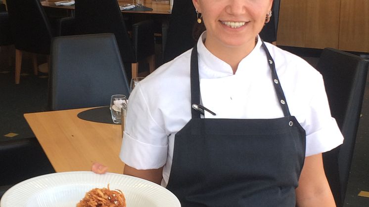 Emine Elmali fra Clarion Hotel Copenhagen Airport er stolt vinner av Nordic Choice Masterchef