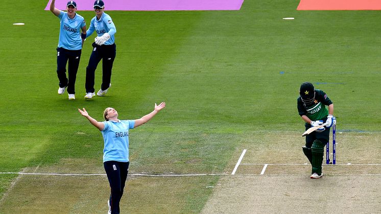 Katherine Brunt took 3-17. Photo: Getty Images/ICC