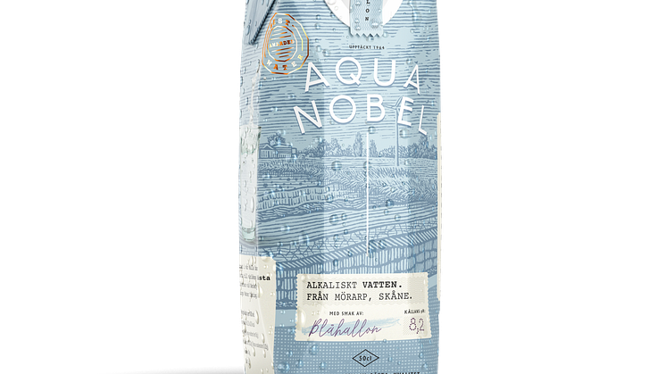 Aqua Nobel pH 8,2 Blåhallon Alkaliskt vatten i klimatsmart kartongförpackning