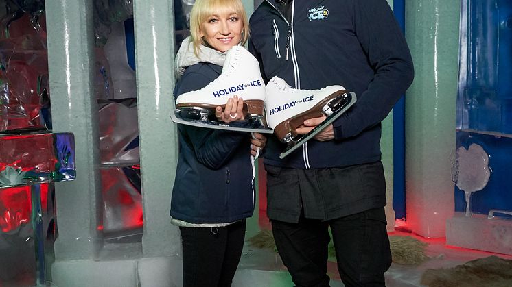 Aljona Savchenko und Bruno Massot stellen HOLIDAY ON ICE Show ATLANTIS in Berlin vor