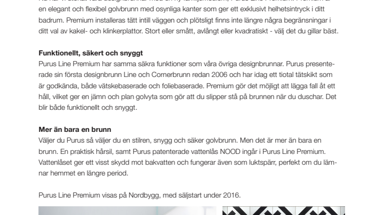 Purus Line Premium - Extra elegans i ditt badrum