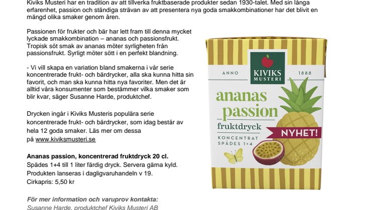 ​En flirt med exotiska frukter - lagom till sommaren!