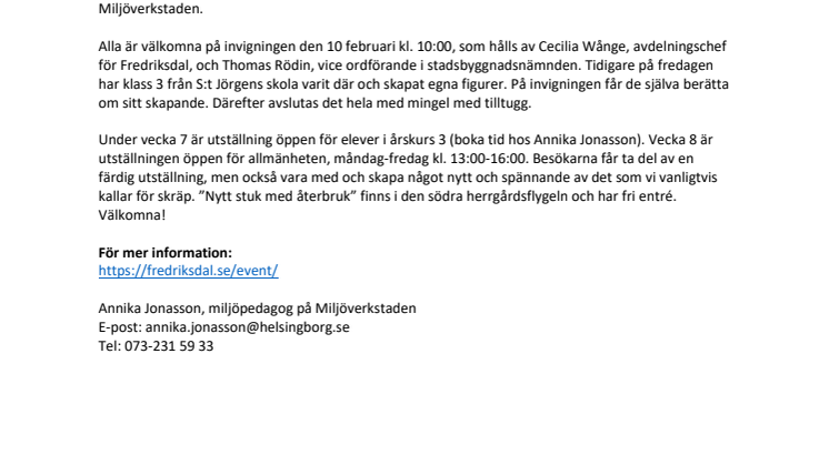 Nya skapelser av gamla kläder på Fredriksdal