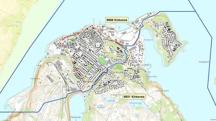 9900  Kirkenes - postnummerinndeling