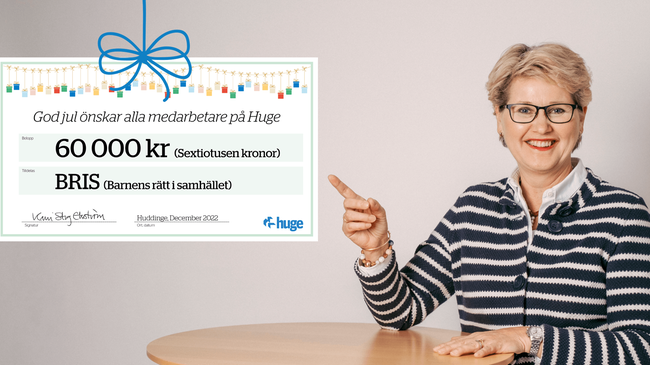 Bris får Huges julklappspengar