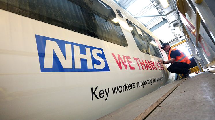 New livery shows appreciation of NHS staff and key workers 