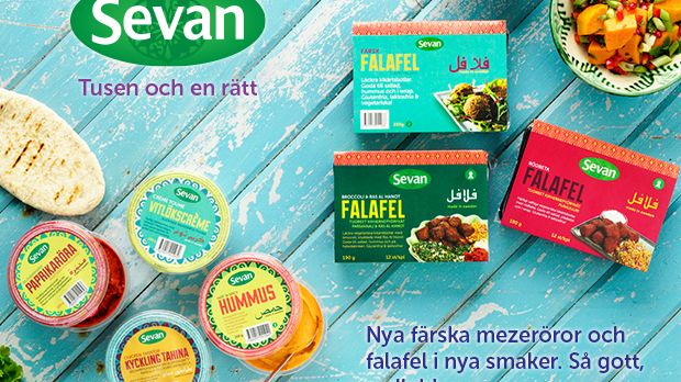 NYHET! Sevan lanserar nya färska mezeröror och falafel i nya smaker!